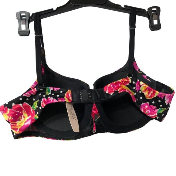 VICTORIA'S SECRET FLORAL PUSH UP BALCONET BRA 34 B NWT - Picture 7 of 7